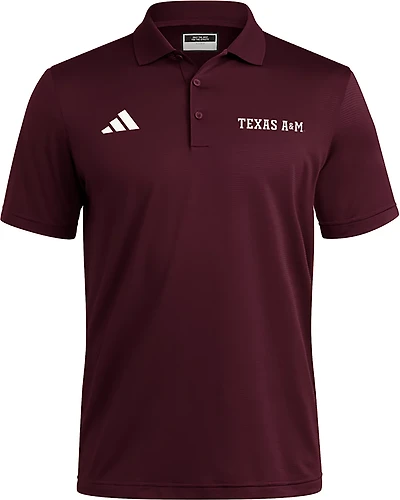 adidas Men's Texas A&M University Ottoman Polo Shirt