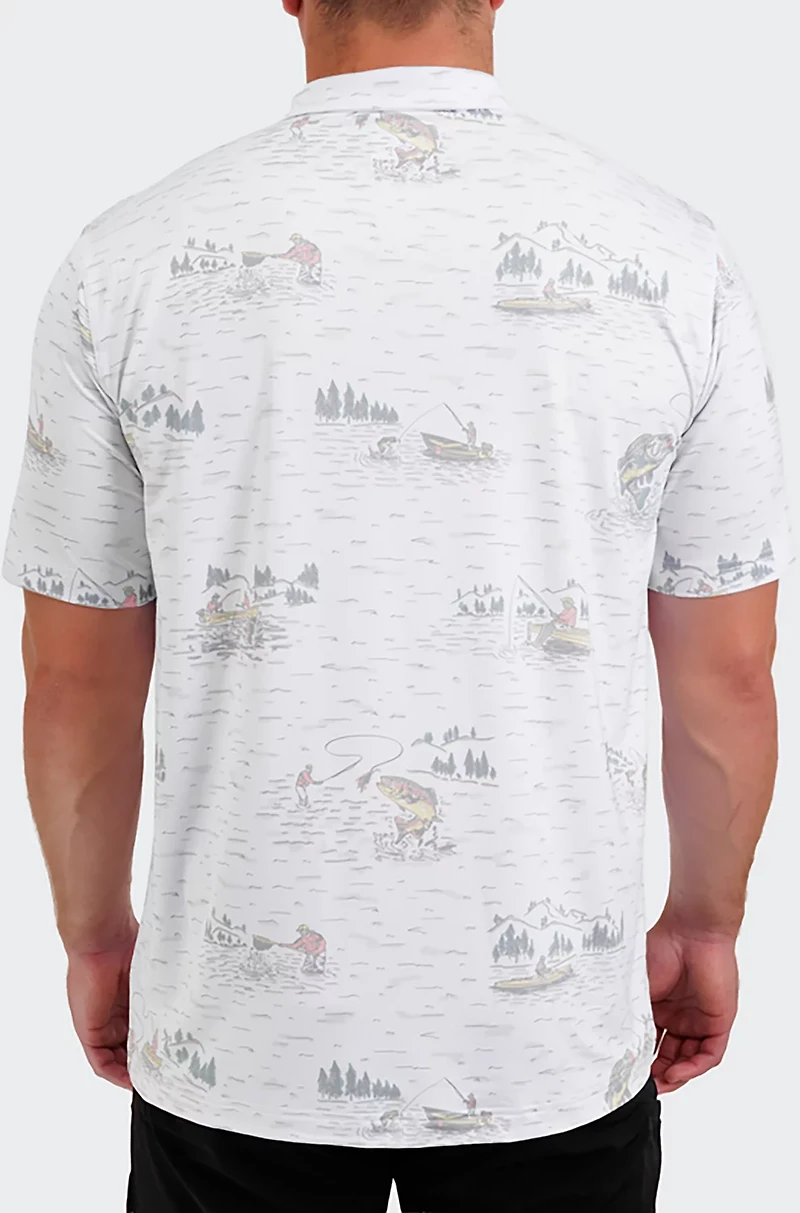 Waggle Golf Men's Tight Lines Polo Shirt
