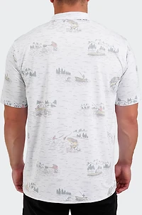 Waggle Golf Men's Tight Lines Polo Shirt