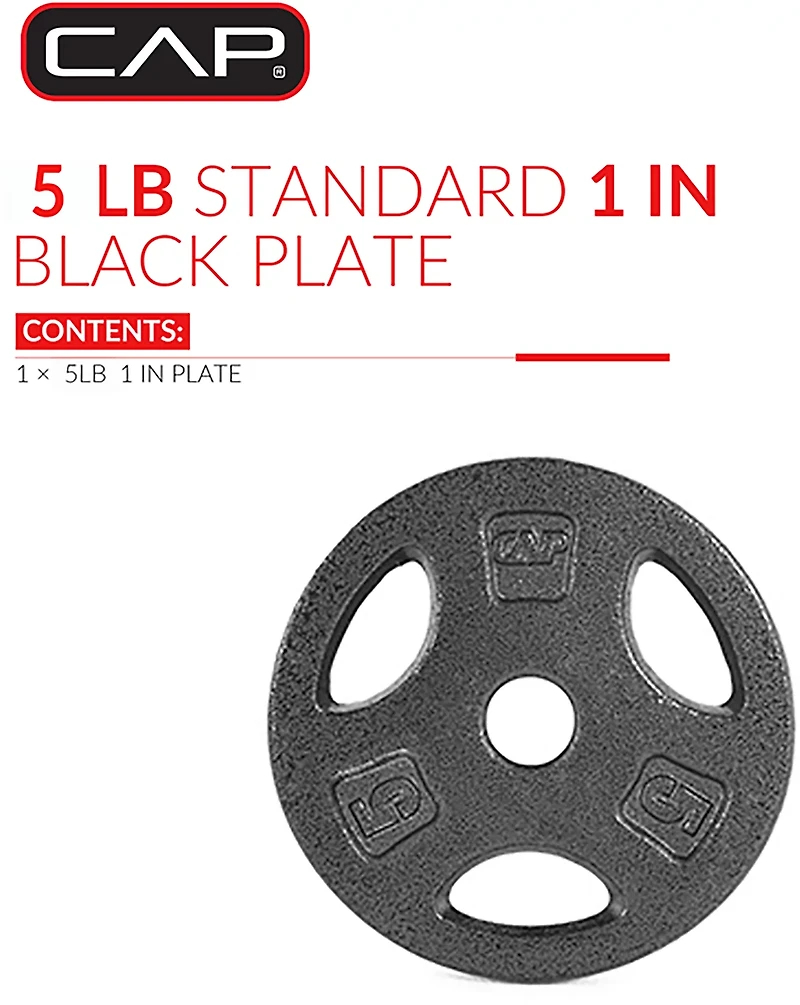 CAP Barbell 5 lb. Regular Grip Plate