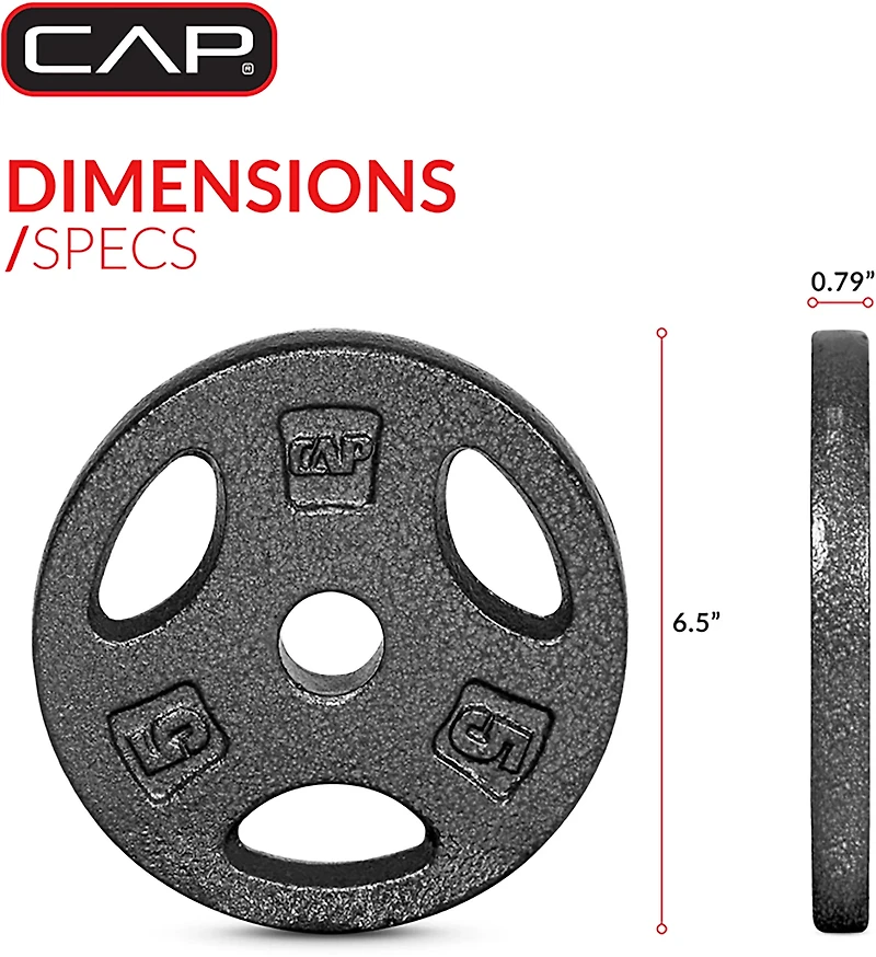 CAP Barbell 5 lb. Regular Grip Plate