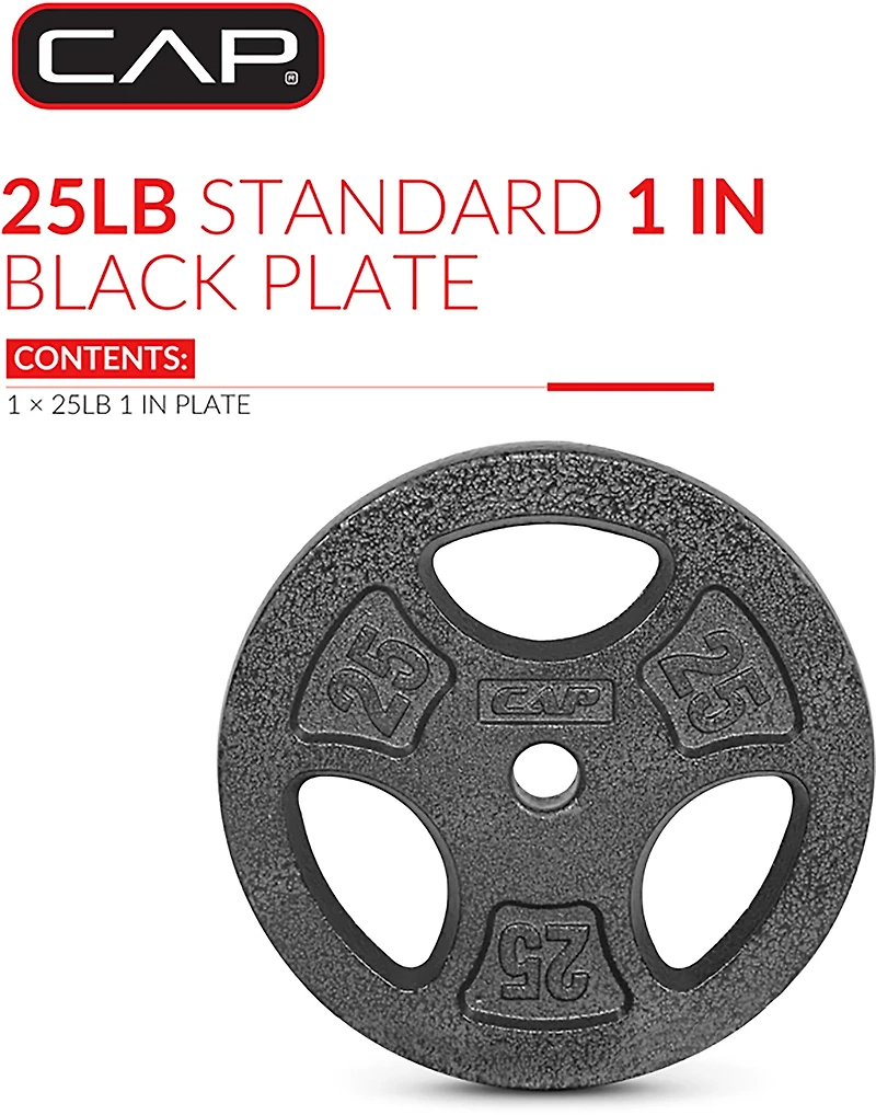 CAP Barbell 25 lb. Regular Grip Plate