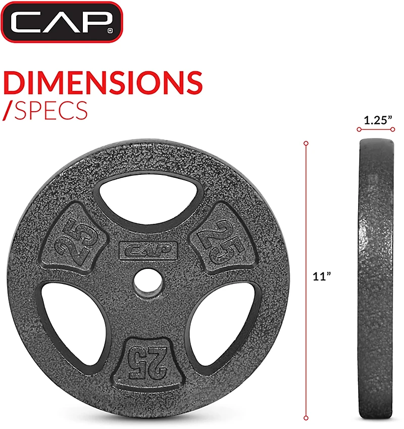 CAP Barbell 25 lb. Regular Grip Plate