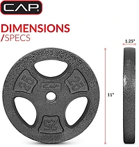 CAP Barbell 25 lb. Regular Grip Plate