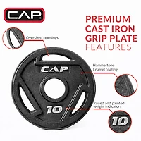 CAP Barbell lb. Olympic Grip Plate