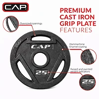 CAP Barbell lb. Olympic Grip Plate