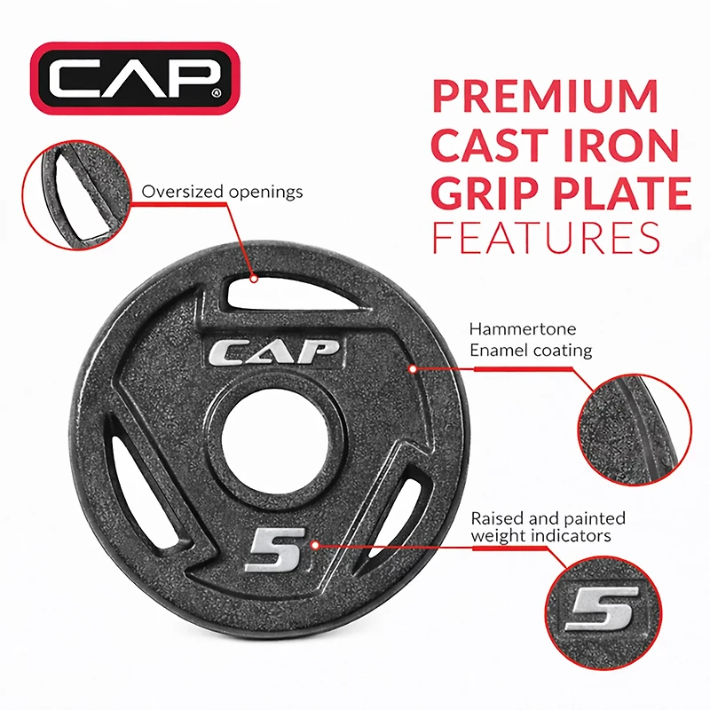 CAP Barbell 5 lb. Olympic Grip Plate