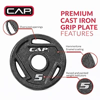 CAP Barbell 5 lb. Olympic Grip Plate