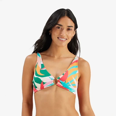 Freely Women's Heatwave Tropic Ring Front Triangle Swim Top
