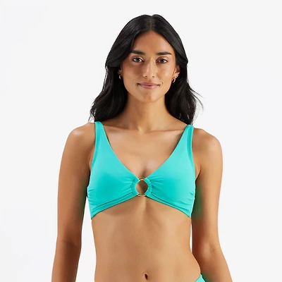 Freely Women's Ring Front Triangle Swim Top