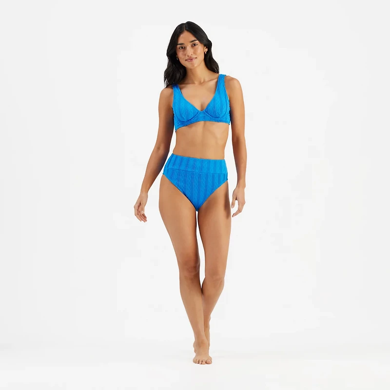 Freely Women's Crochet Underwire Bralette Swim Top