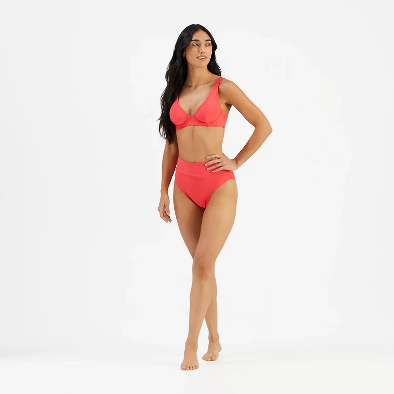 Freely Women's Banded High Waist Swim Bottoms