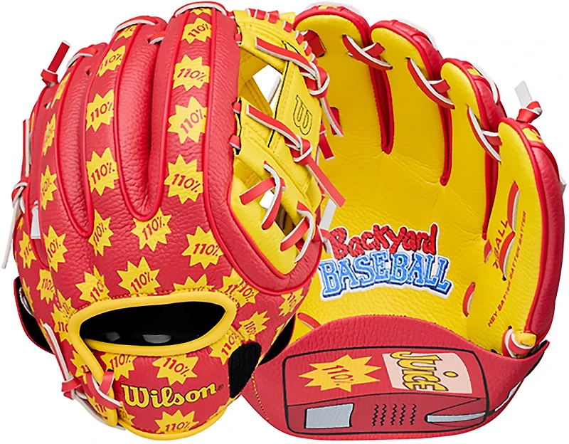 Wilson A200 Backyard Baseball Juice Pack T-Ball Fielding Glove 10 in"
