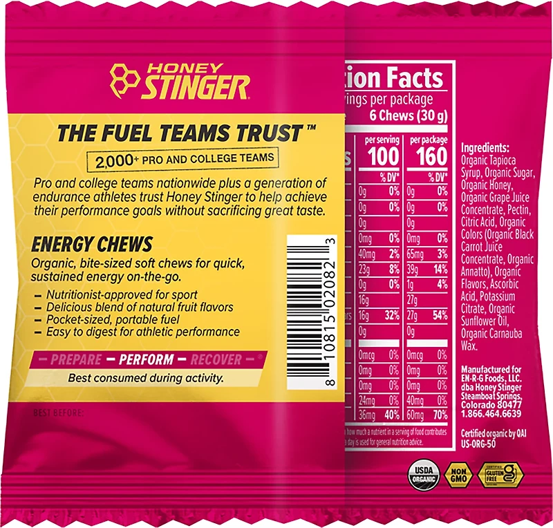 Honey Stinger Energy Chew 4-pack