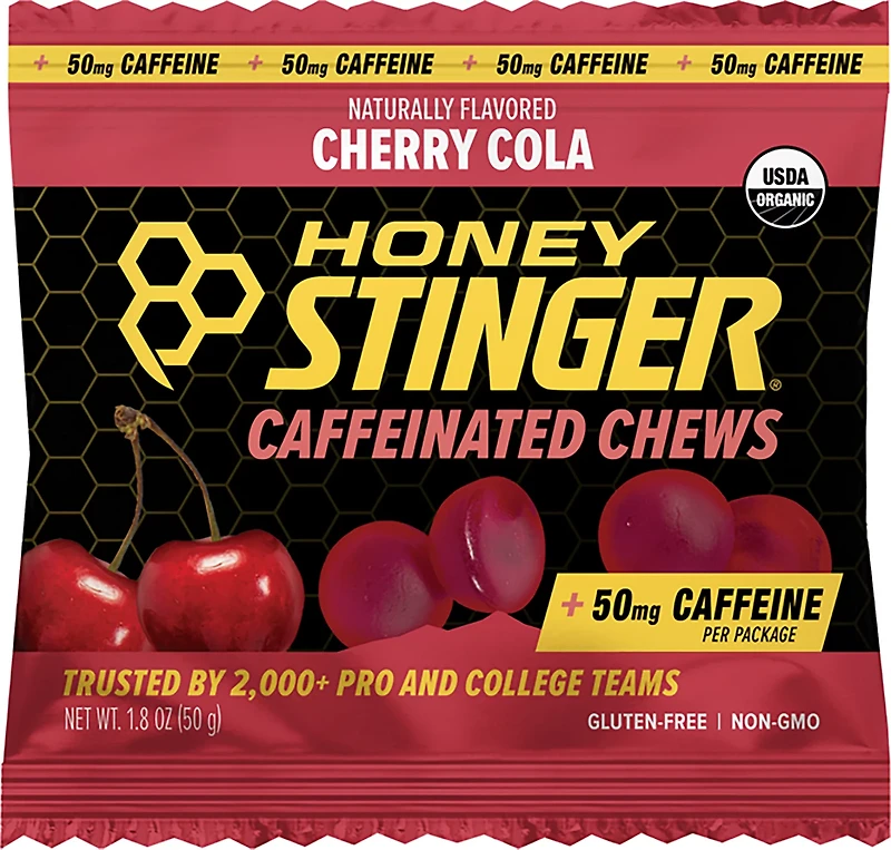 Honey Stinger Caffeinated Energy Chew 4-pack