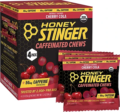 Honey Stinger Caffeinated Energy Chew 4-pack