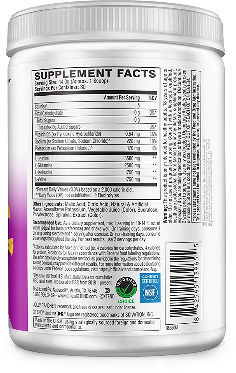 Scivation XTEND Original Grape Jolly Rancher Tub