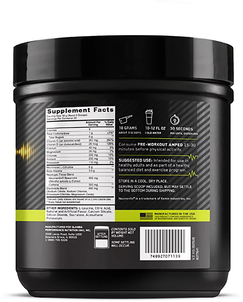 Optimum Nutrition Amped Berry Fusion Pre-Workout