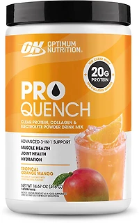 Optimum Nutrition Pro Quench Tropical Orange Mango Clear Protein & Collagen