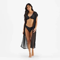 Freely Women's Black Caftan Swimsuit Cover Up