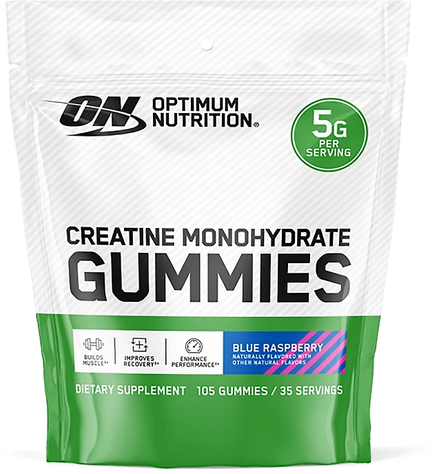 Optimum Nutrition Bluerazz Creatine Gummies