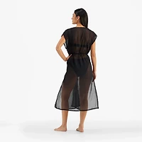 Freely Women's Black Caftan Swimsuit Cover Up