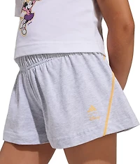 adidas Girls' Disney Minnie Mouse Graphic T-shirt and Shorts Set