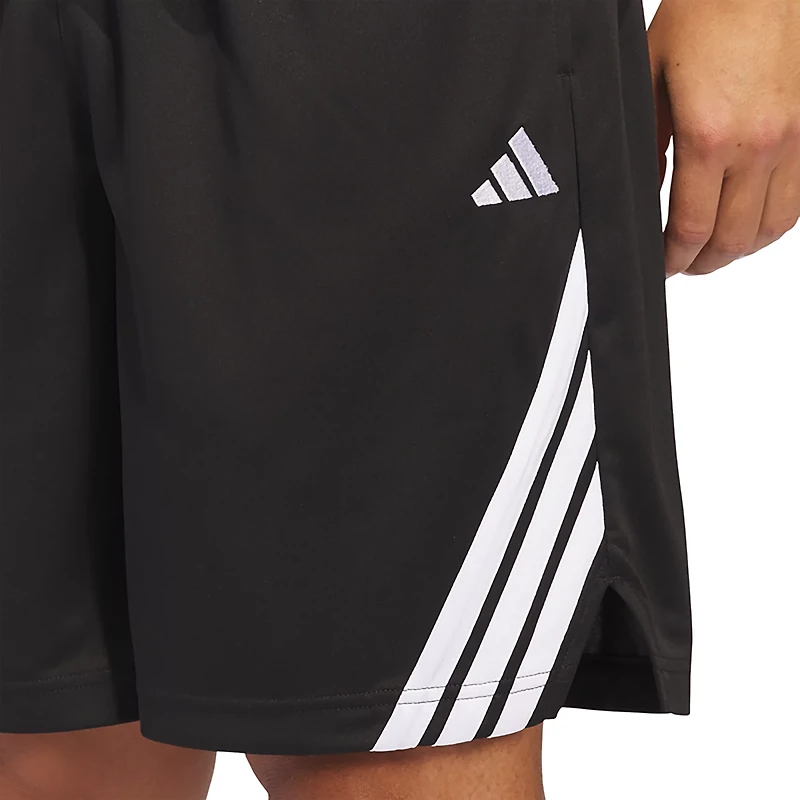 adidas Men's LEGENDS 3-Stripes Basketball Shorts 9