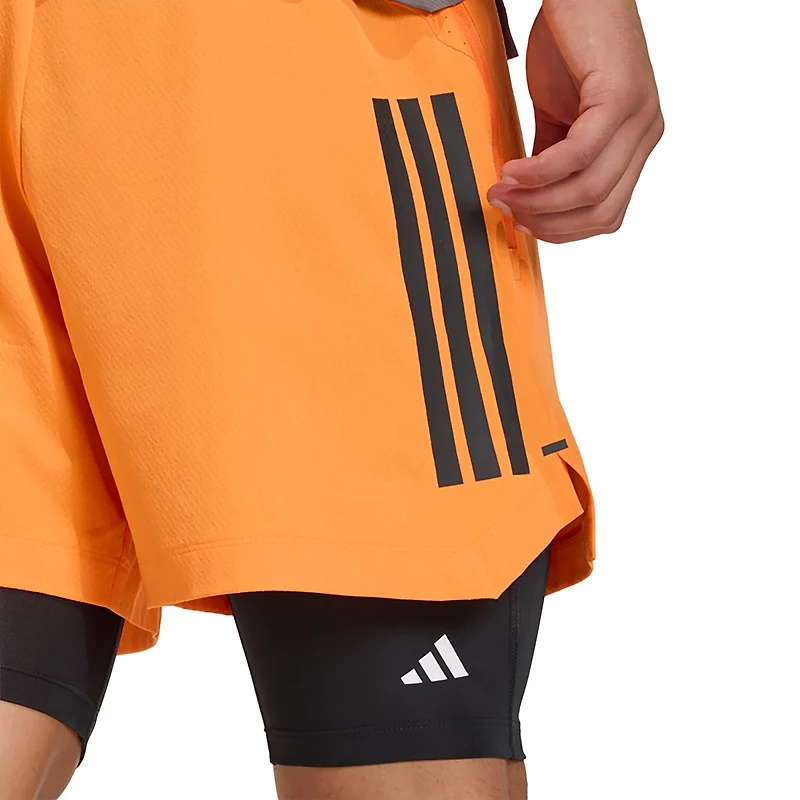 adidas Men's D4T 3-Stripes Power Shorts 7