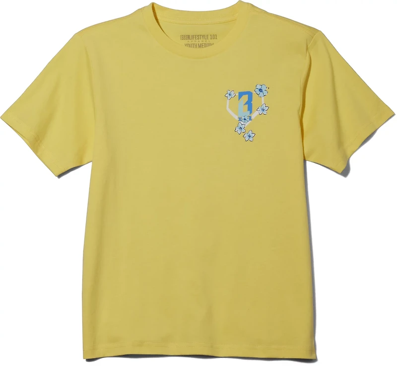 Baseball Lifestyle 101 Boys' Field of Flowers Graphic T-shirt