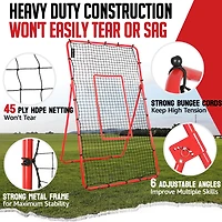 Zealfeel 4 x 7 ft Lacrosse Rebounder