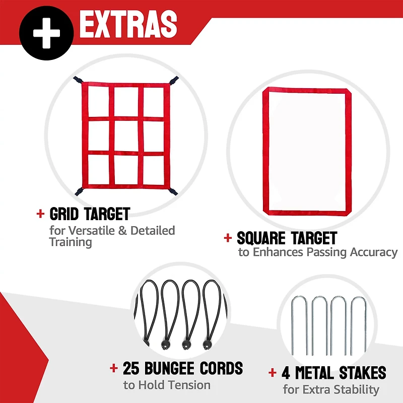 Zealfeel 4 x 7 ft Lacrosse Rebounder