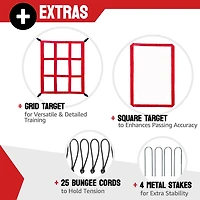 Zealfeel 4 x 7 ft Lacrosse Rebounder