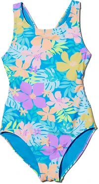 Breaking Waves Girls’ One Piece Swimsuit