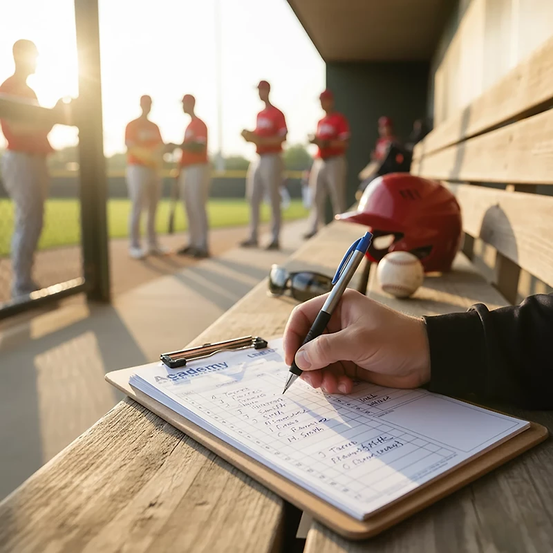 Academy System-17 Baseball/Softball Lineup Cards 12-Pack