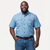 Magellan Outdoors Men's Aransas Pass Heather Short Sleeve Fishing Shirt