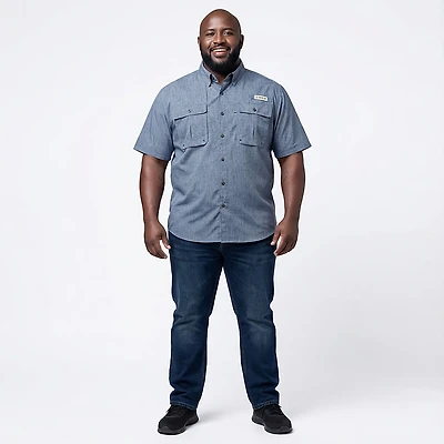 Magellan Outdoors Men's Aransas Pass Heather Short Sleeve Fishing Shirt