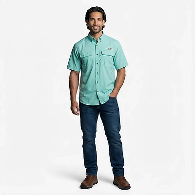 Magellan Outdoors Men's Laguna Madre Solid Short Sleeve Fishing Shirt