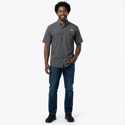 Magellan Outdoors Men's Laguna Madre Solid Short Sleeve Fishing Shirt