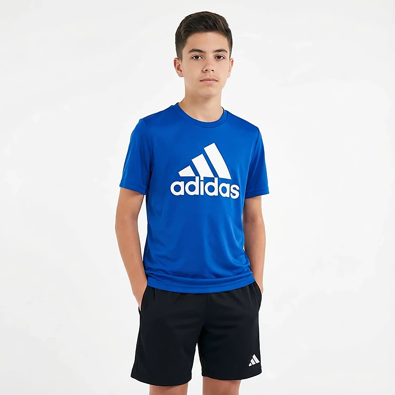 adidas Boys' climalite Performance Logo T-shirt