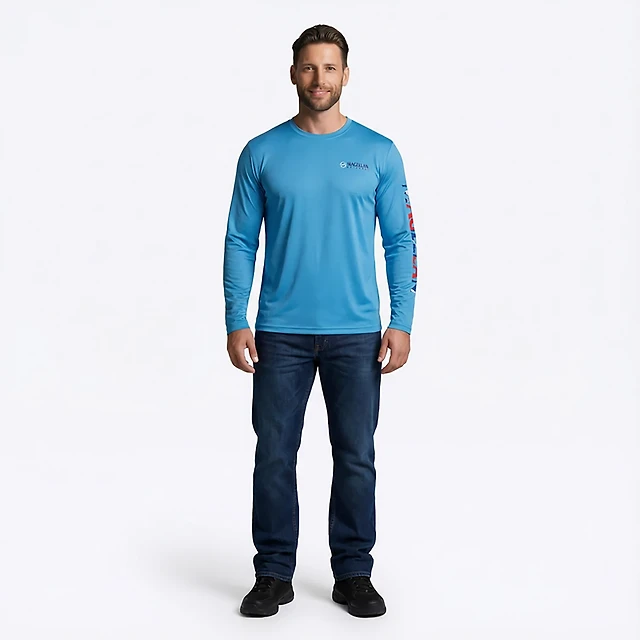 Lot 3 T-shirts Magellan Homme XL – Manches Longues Pêche Extérieur – Multicolore