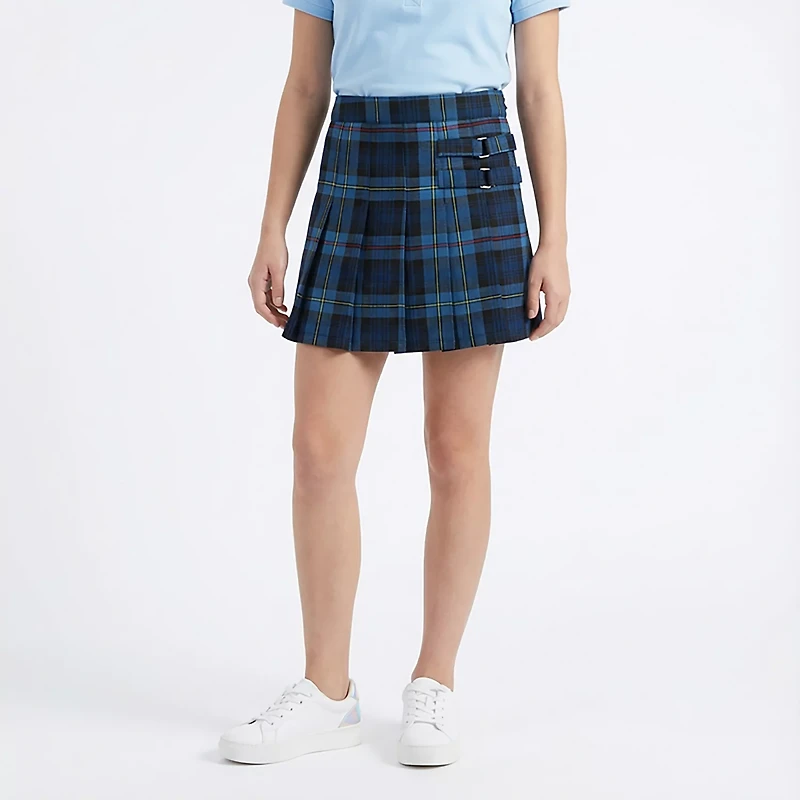 French Toast Girls' Plaid 2-Tab Scooter Skirt