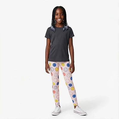 BCG Girls' Athletic Printed Cotton Leggings