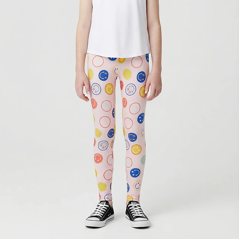 BCG Girls' Athletic Printed Cotton Leggings