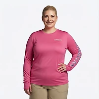 Magellan Outdoors Women's Caddo Lake Logo Long Sleeve Plus Fishing T-shirt
