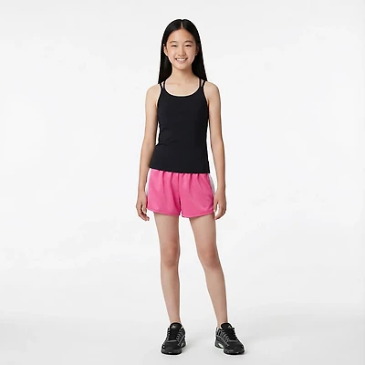 BCG Girls' Colorblock Honeycomb Shorts 3