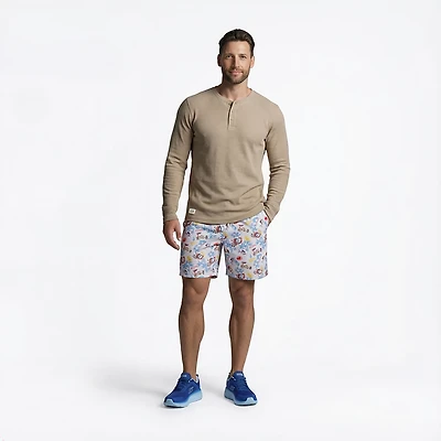 Magellan Outdoors Men's Base Camp Thermal Heathered Long Sleeve Henley Top