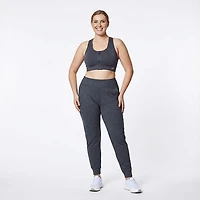 BCG Women's Seamless Zip Front Mid Impact Sports Bra