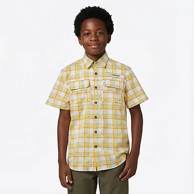 Magellan Outdoors Boys' FishGear Caddo Lake Short Sleeve Fishing Shirt