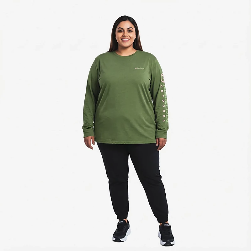 Magellan Outdoors Women's Grotto Falls Plus Long Sleeve T-shirt